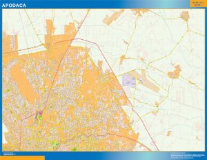 Mapa Apodaca en Mexico