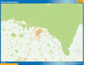 Mapa Braganca área urbana