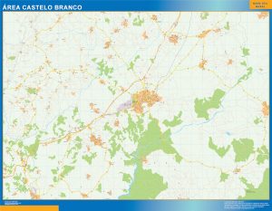 Mapa Castelo Branco área urbana 1