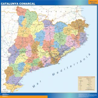 Mapa Espanha de parede