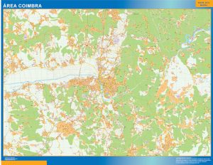 Mapa Coimbra área urbana