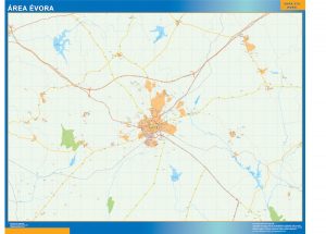 Mapa Evora área urbana