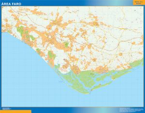 Mapa Faro área urbana 1