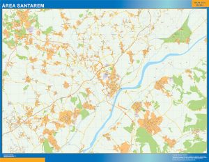 Mapa Santarem área urbana