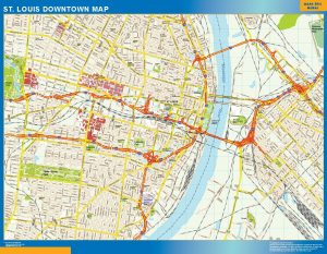 Mapa St Louis downtown