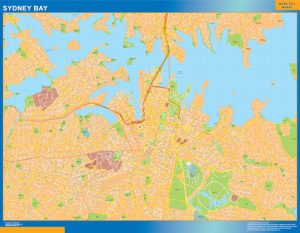 Mapa Sydney Bay Australia