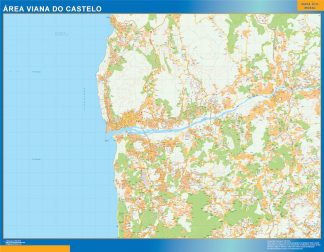 Mapa distrito Setubal de parede