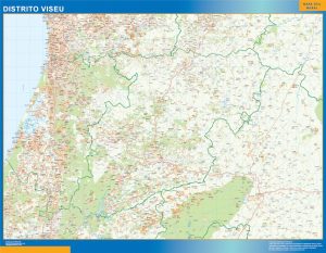 Mapa distrito Viseu